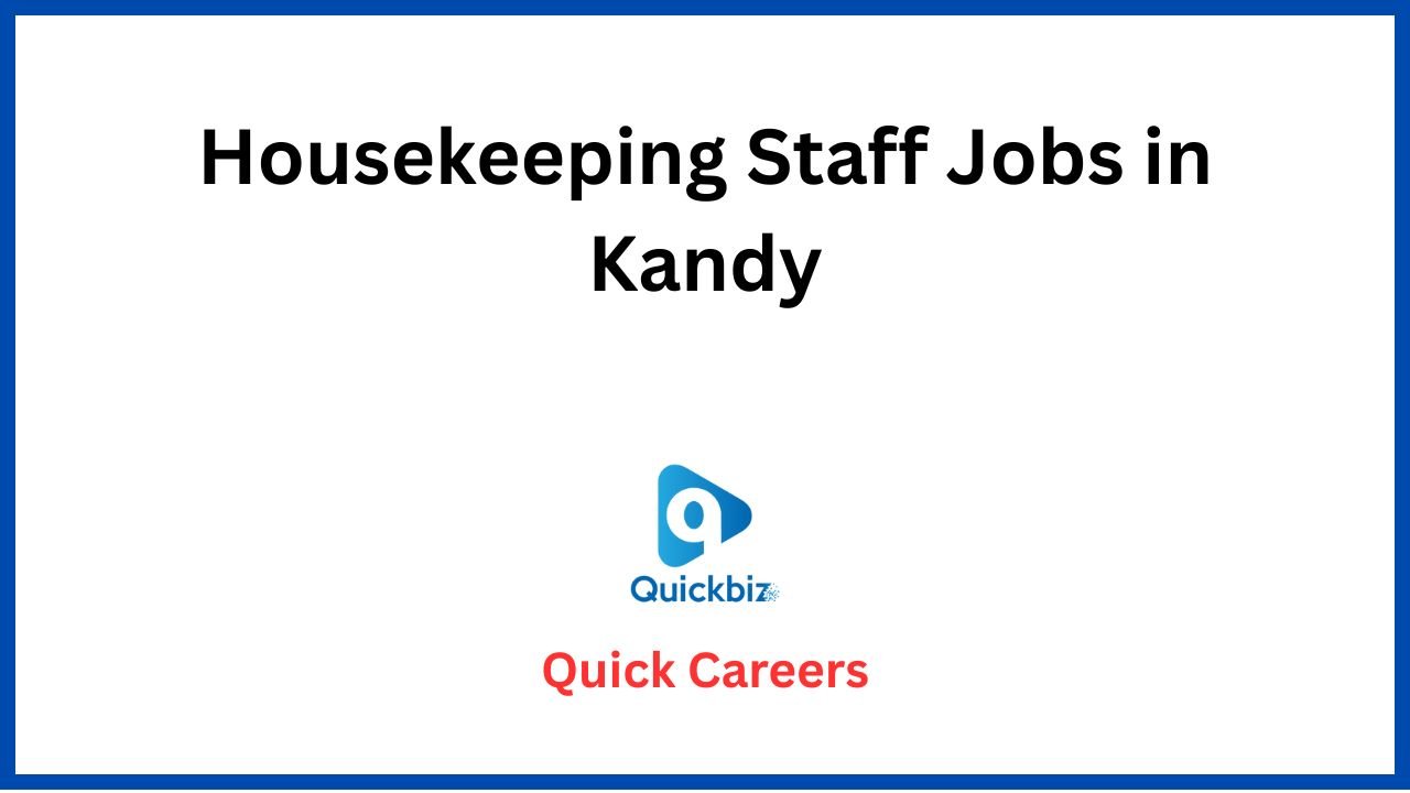 Housekeeping Staff Jobs in Kandy