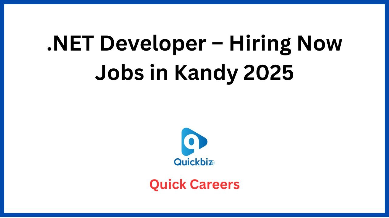 .NET Developer – Hiring Now Jobs in Kandy 2025
